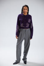 Load image into Gallery viewer, GRACIE FLORAL EMBROIDERY CARDIGAN | NIGHT FLORAL